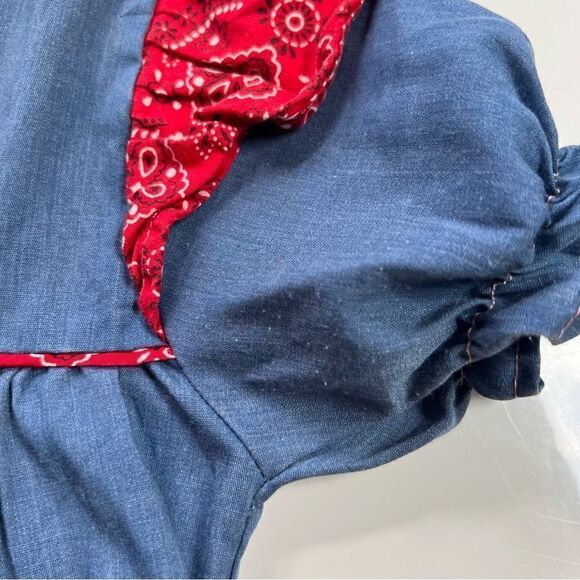 Vintage 1960s 1970s ILGWU Western Paisley Bandana Trim Shirt - Picture 5 of 8